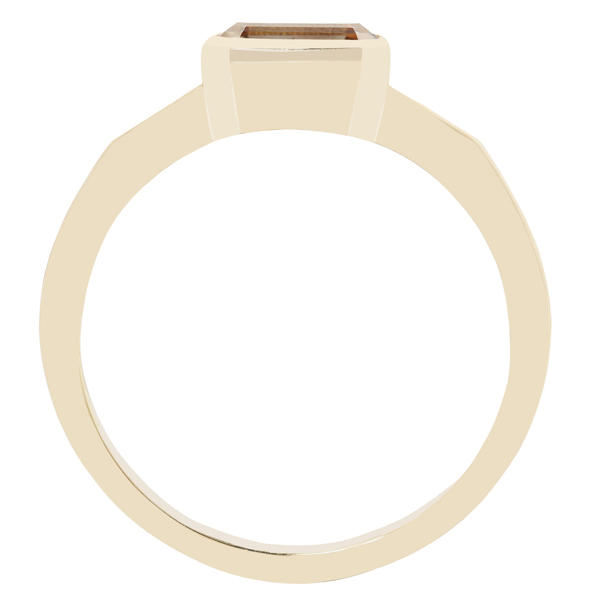 Cognac Diamond Deco Ring