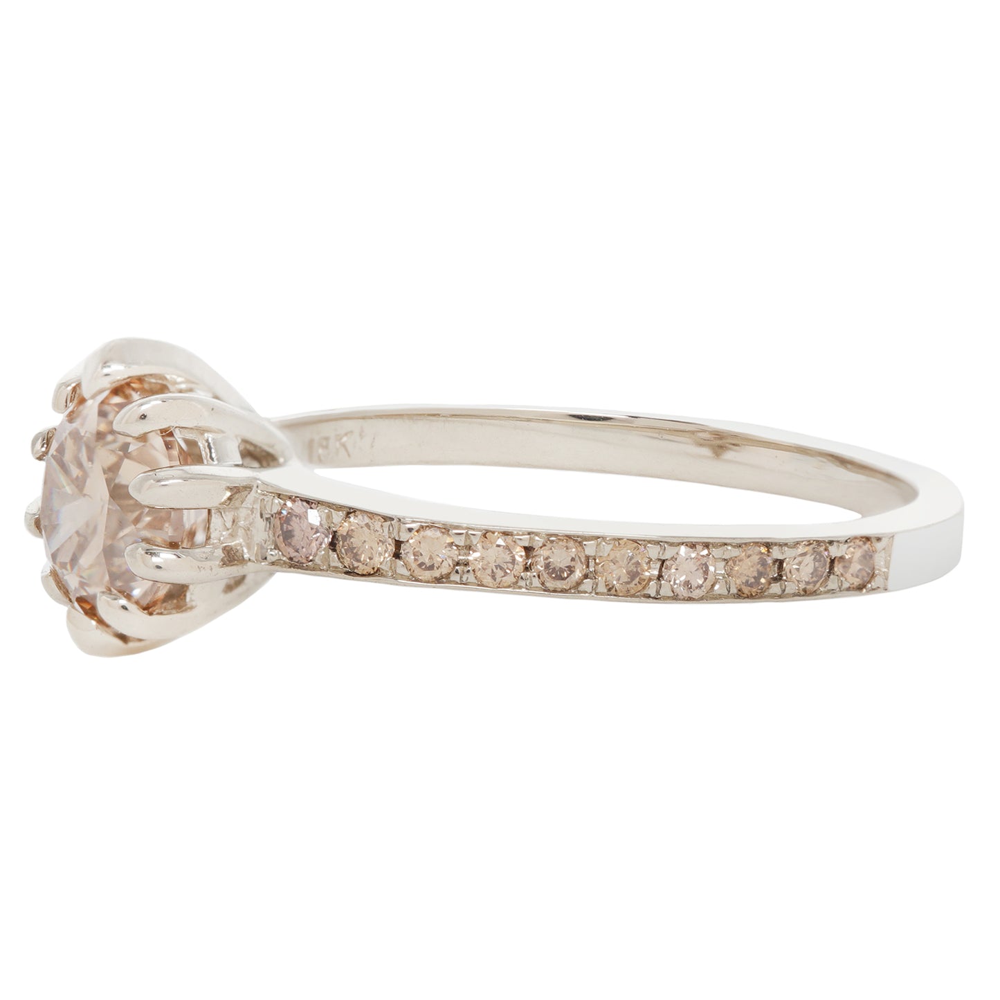 Champagne Pavé Diamond Soireé Ring