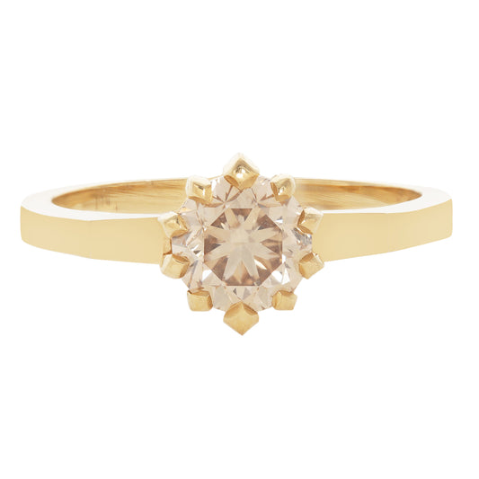 Champagne Diamond Soirée Ring