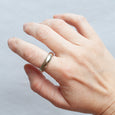 White Gold Half Round Band 2
