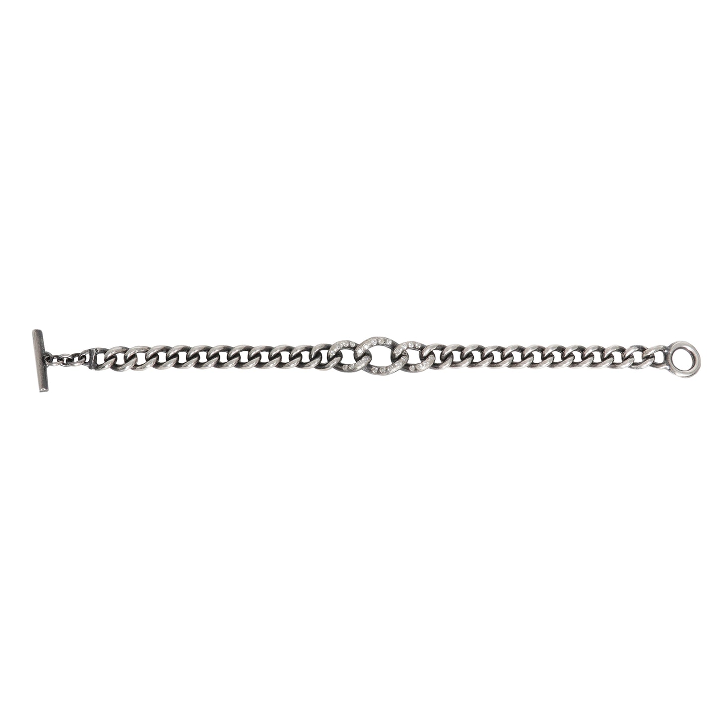 Diamond Trio Curb Link Bracelet