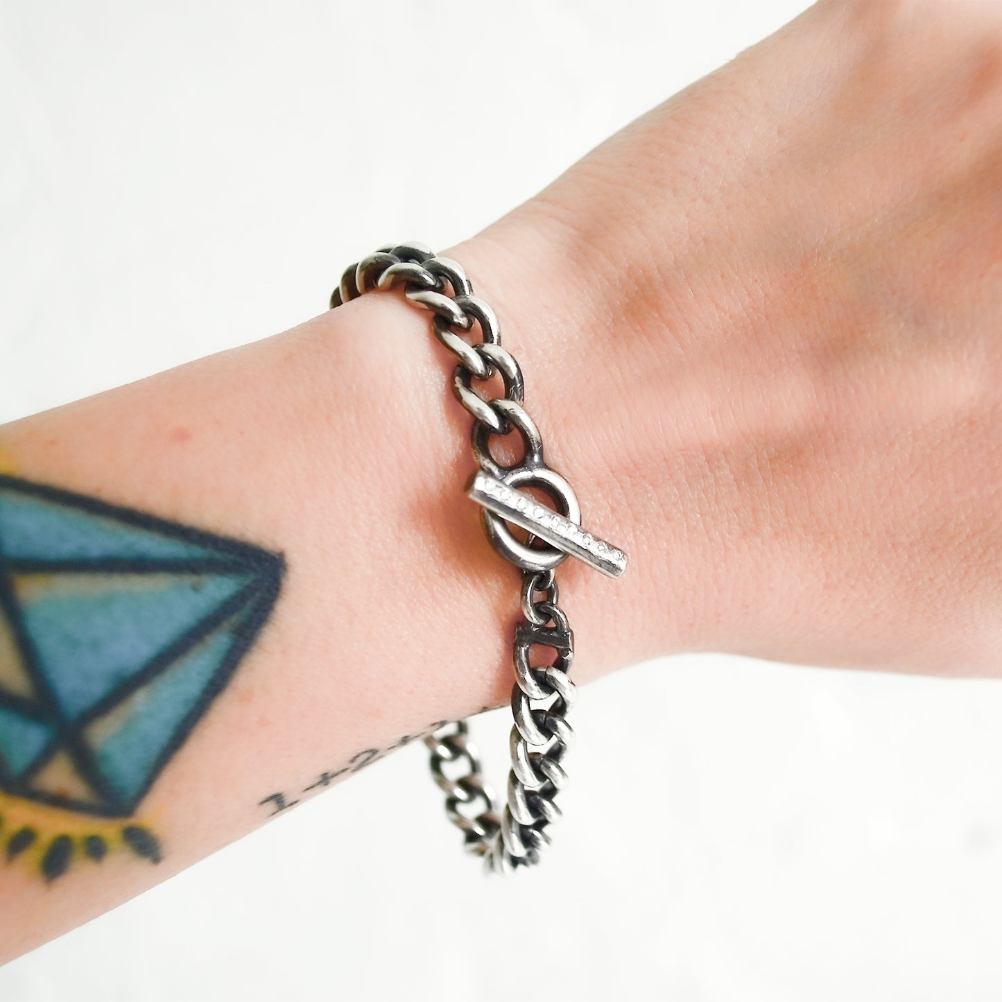 Diamond Trio Curb Link Bracelet