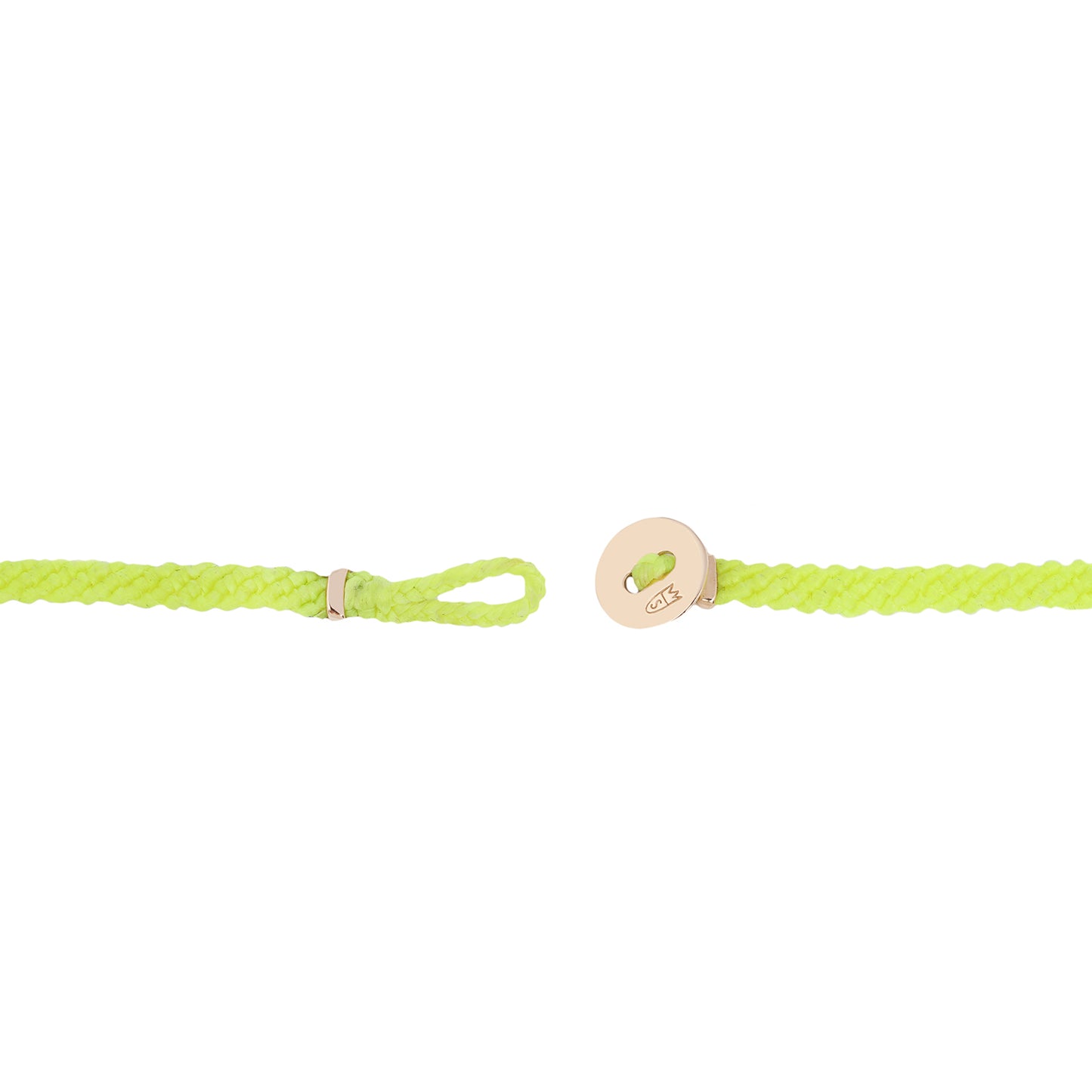 Neon Yellow Diamond Friendship Bracelet