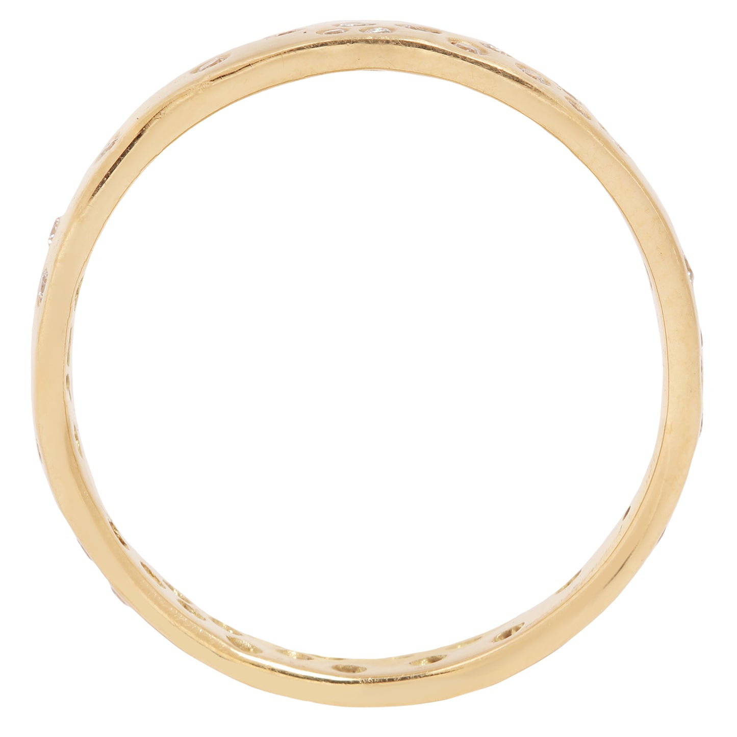 Satomi Kawakita - Gold ring on a white background