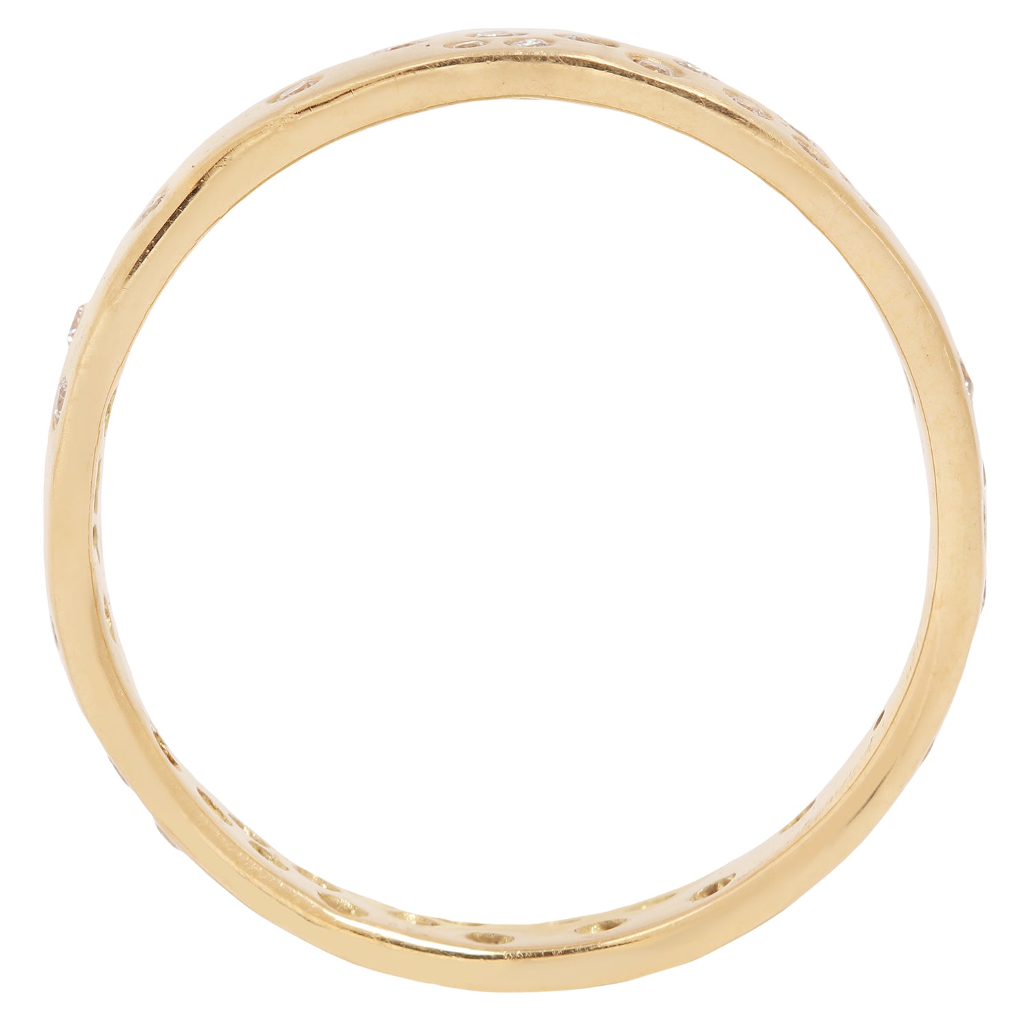 Satomi Kawakita - Gold ring on a white background