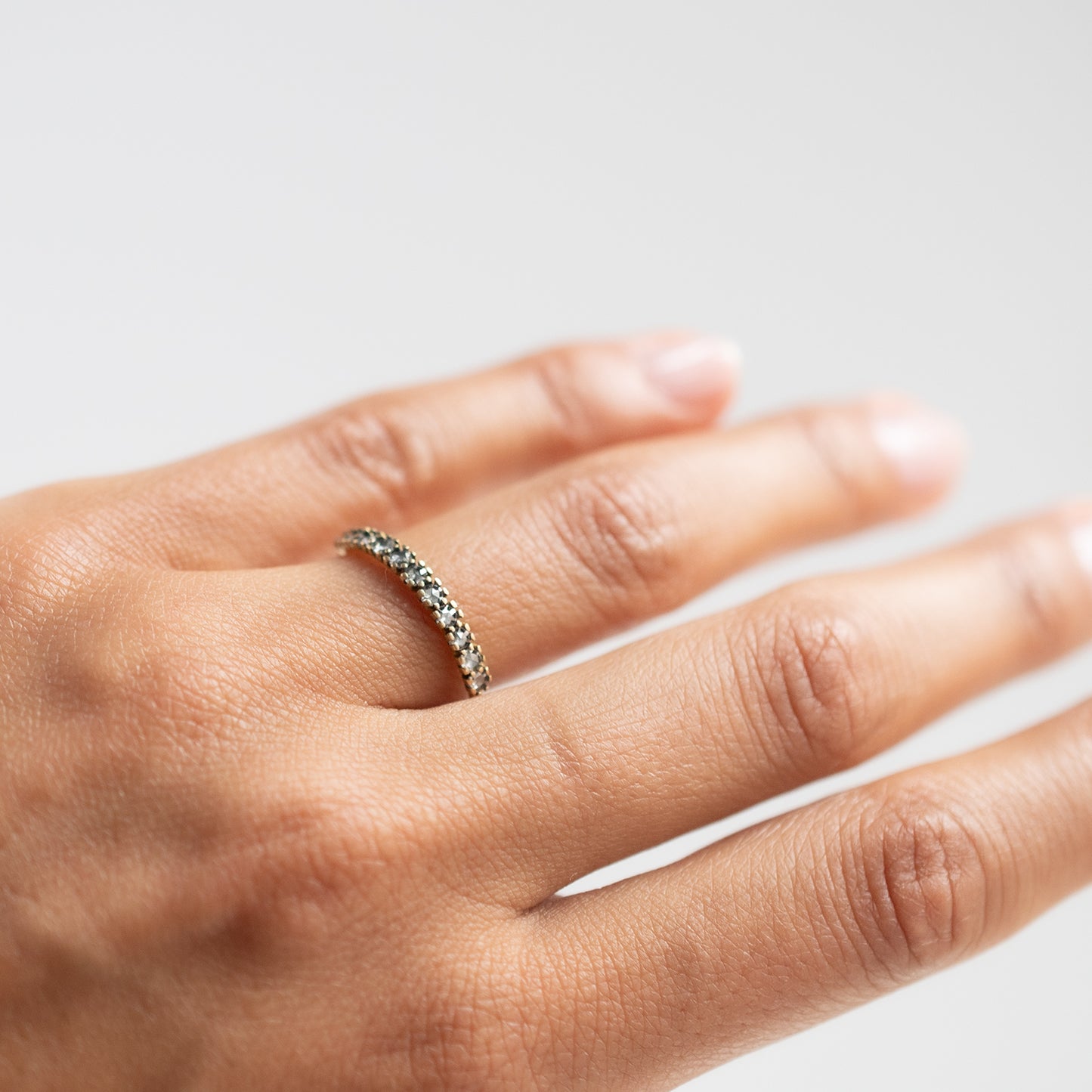 Half Eternity Antiquey Diamond Ring