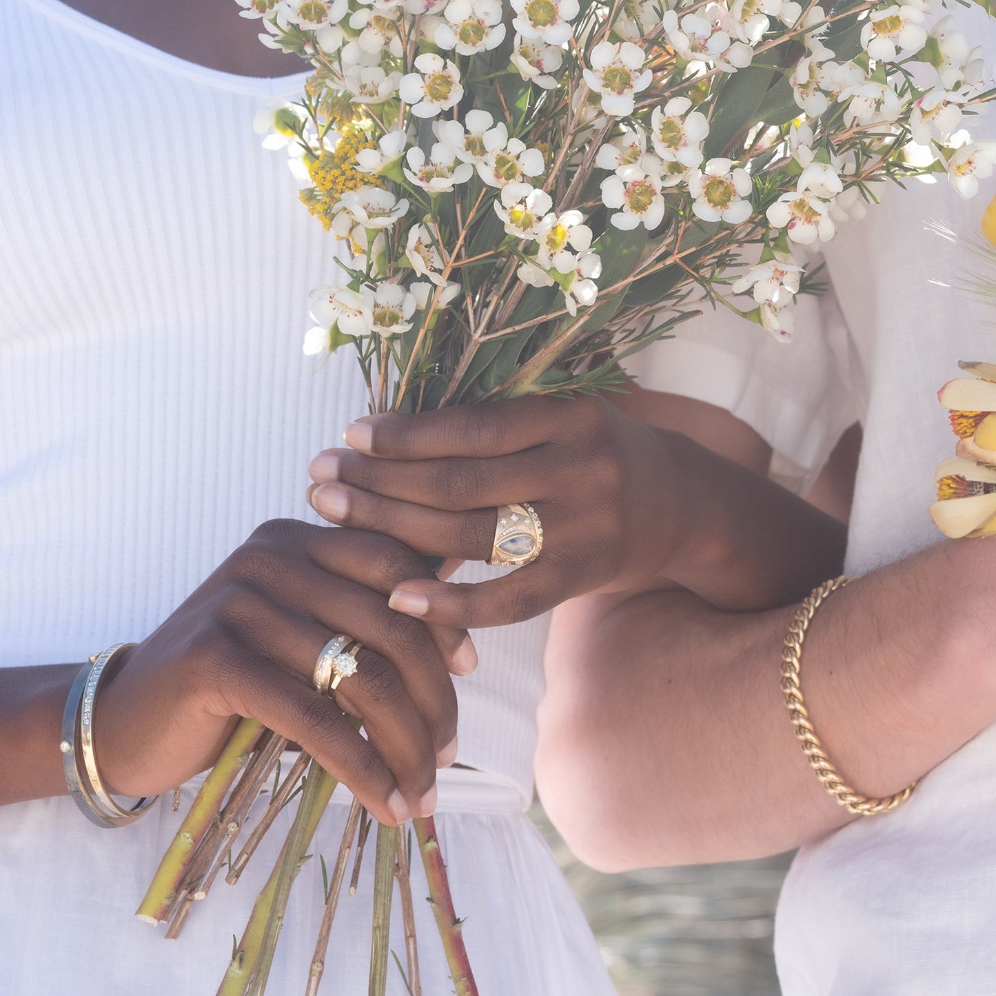 Marquise Wave Diamond Band