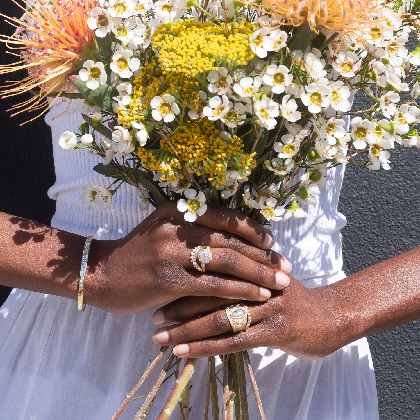 Canary Diamond Eternity Band