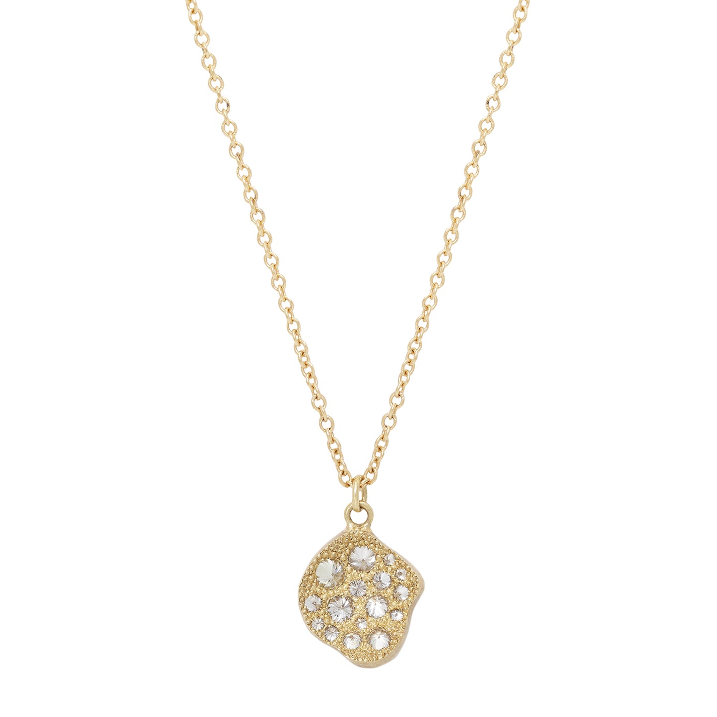 Concave Pod Diamond Necklace