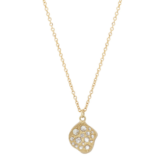 Concave Pod Diamond Necklace