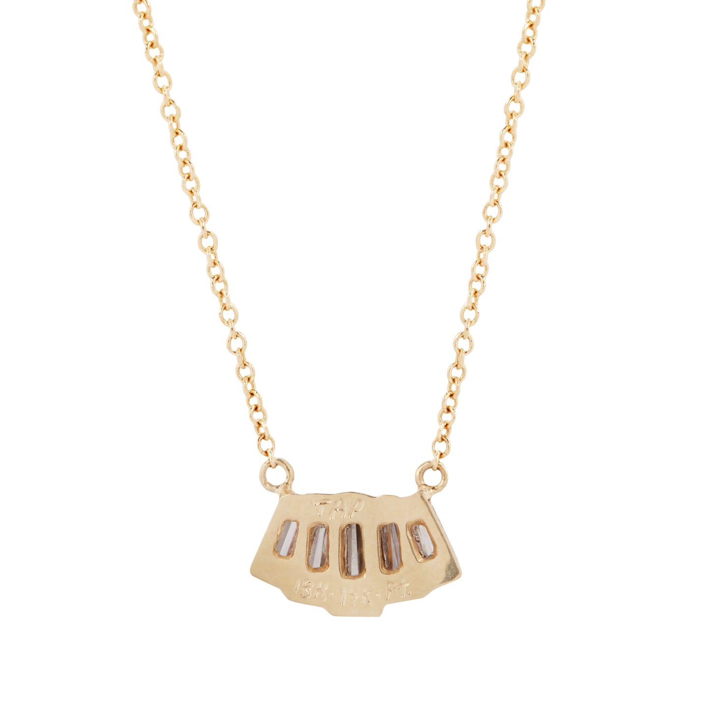 Baguette Beam Diamond Necklace