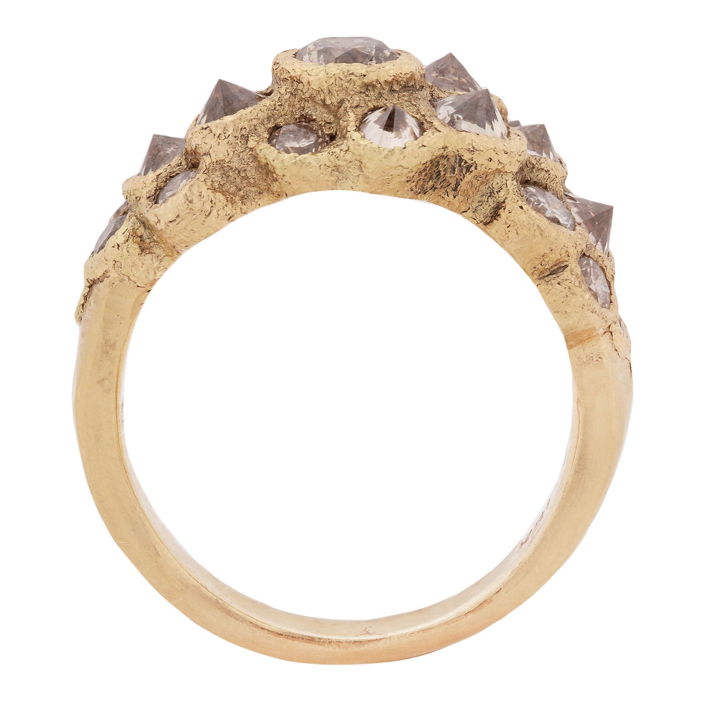 Diamond Bloom Cluster Ring