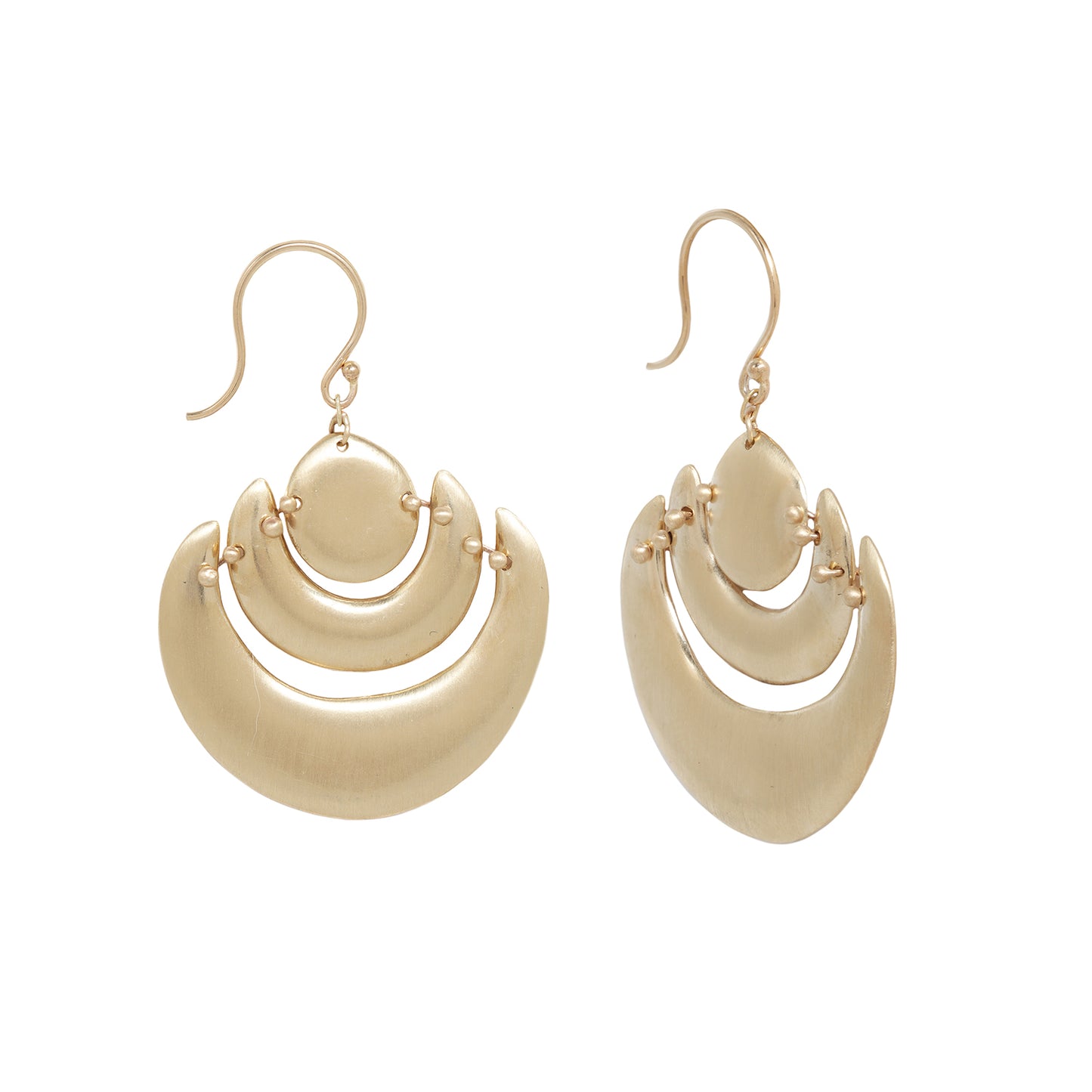 Gold Lotus Earrings