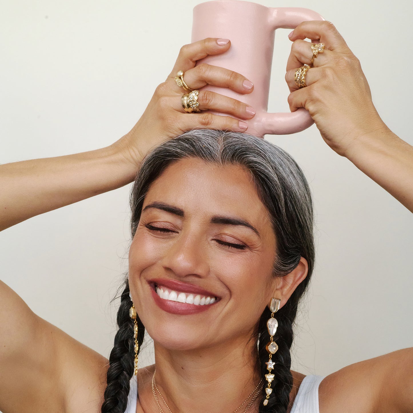 Hand Built Tall Ceramic Mug