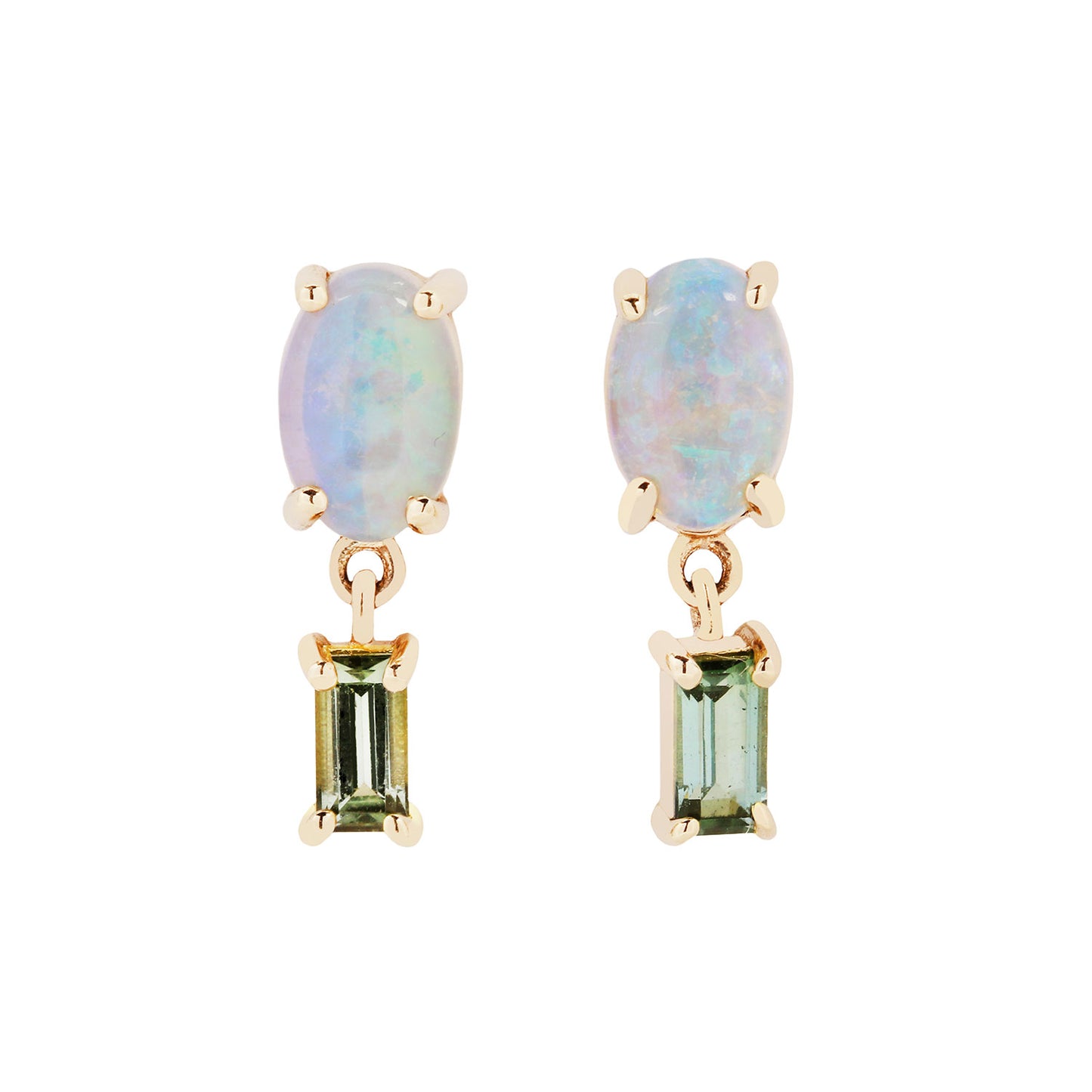 Opal & Tourmaline Stela Earrings