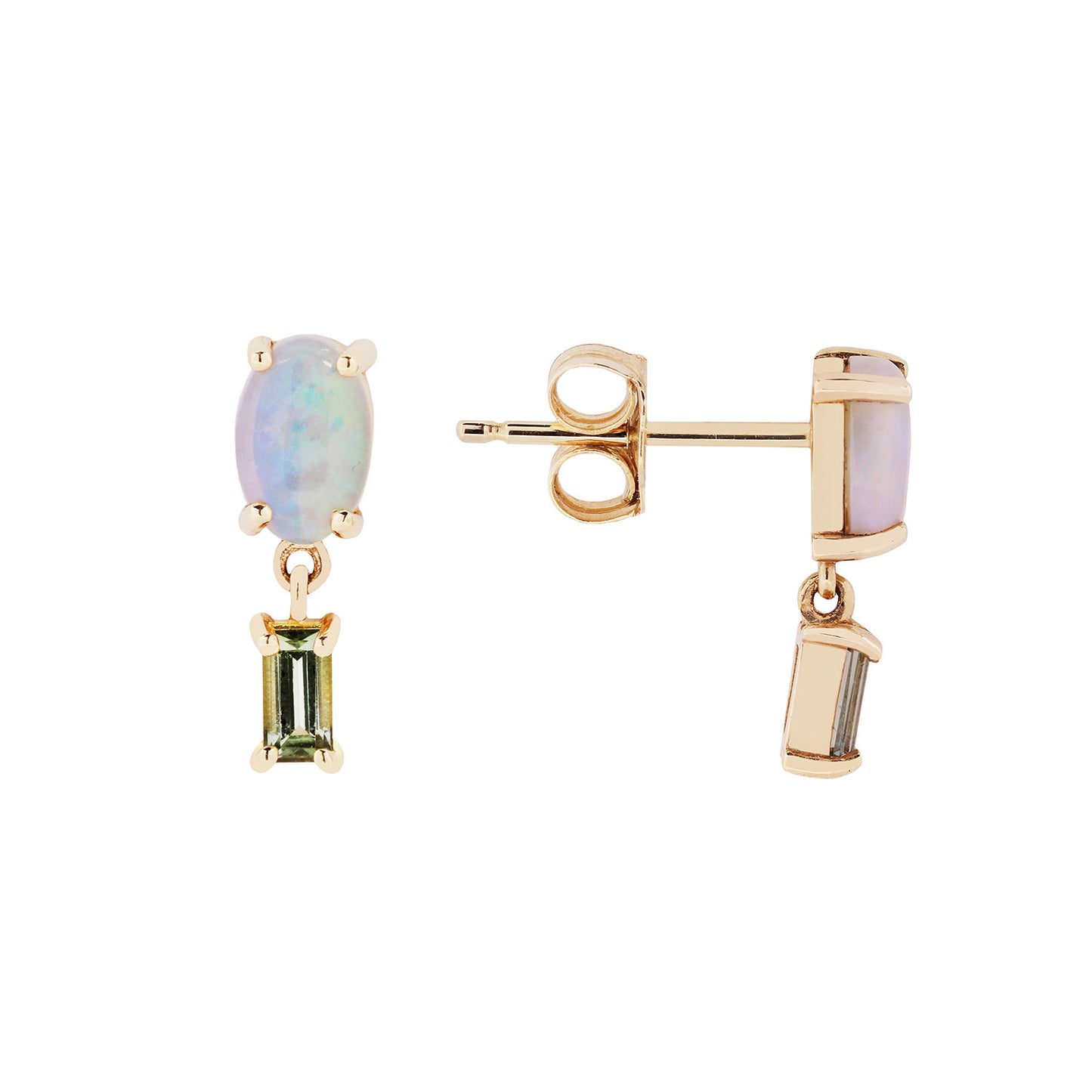 Opal & Tourmaline Stela Earrings