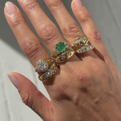 Crown Jewel Emerald Ring