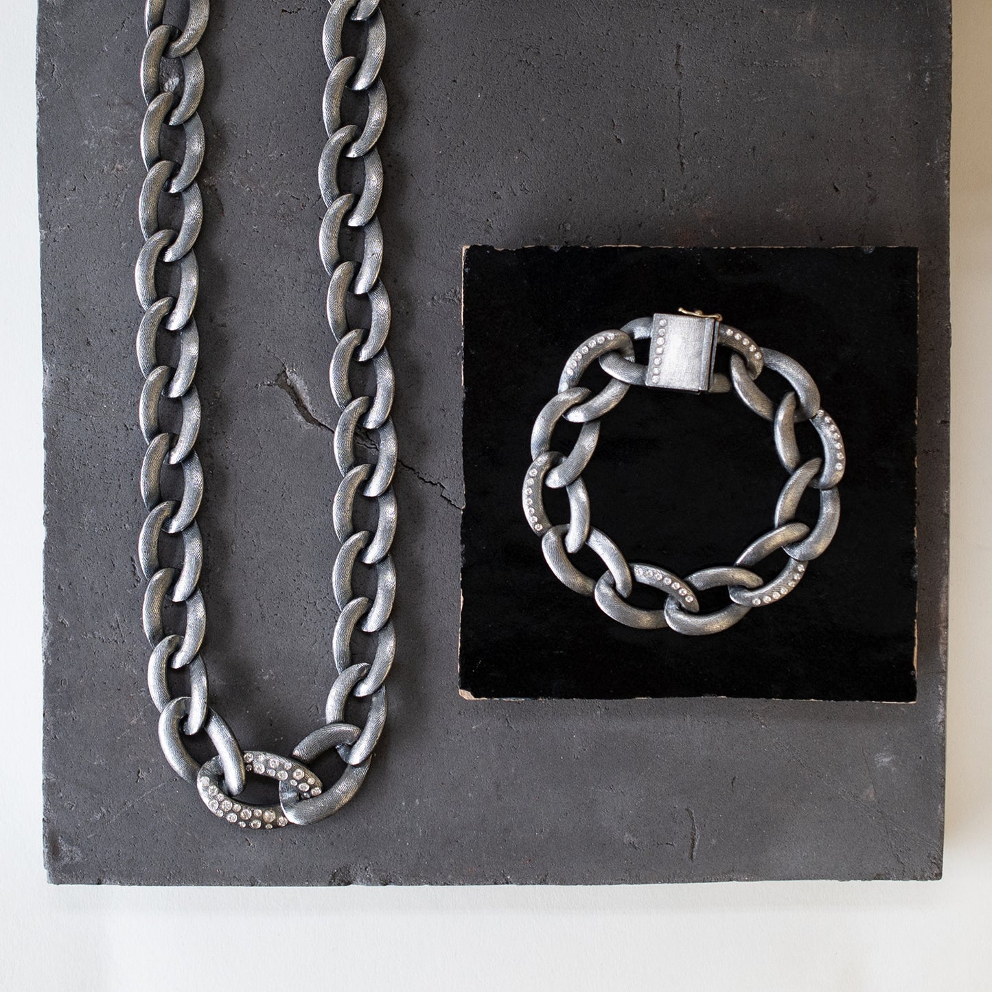 Alicia Diamond Link Necklace