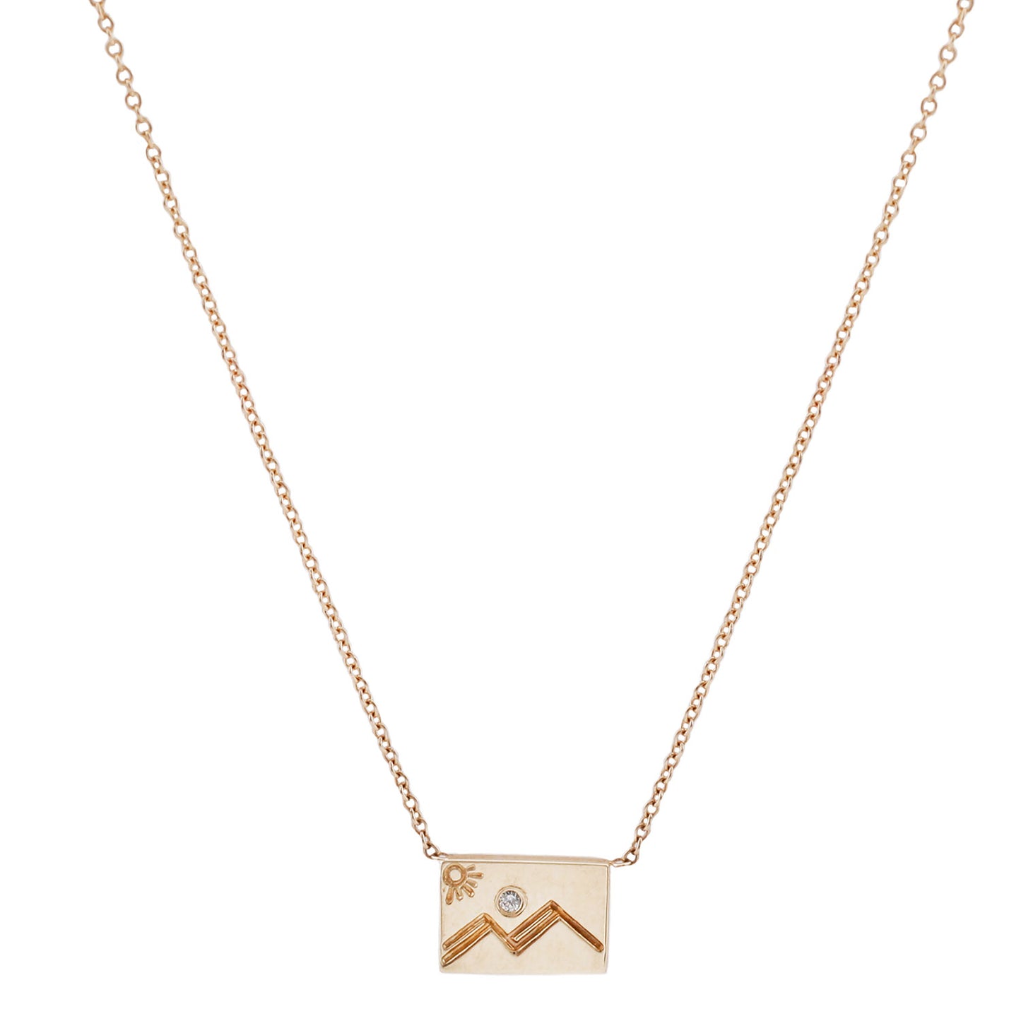 Mountain Postcard Necklace