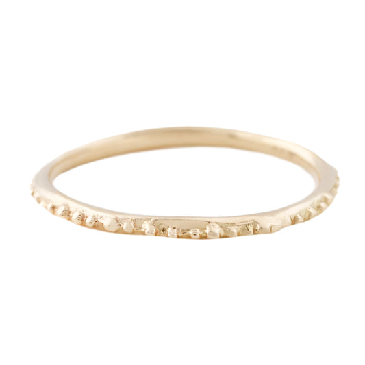 Gold Dot Textured Band