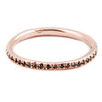 Lauren Wolf Rose Gold Black Diamond Eternity Band 1