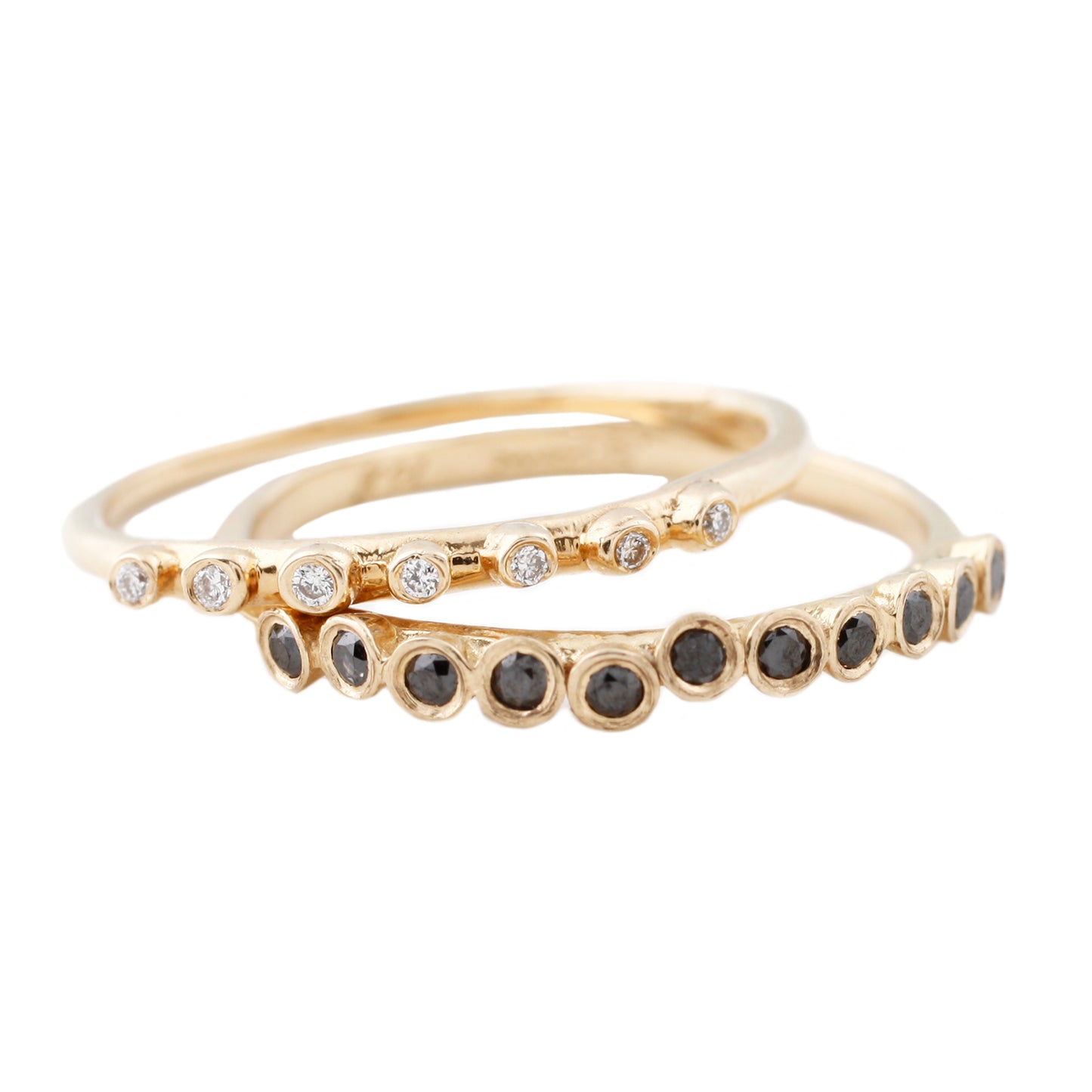 Raised Black Diamond Ring