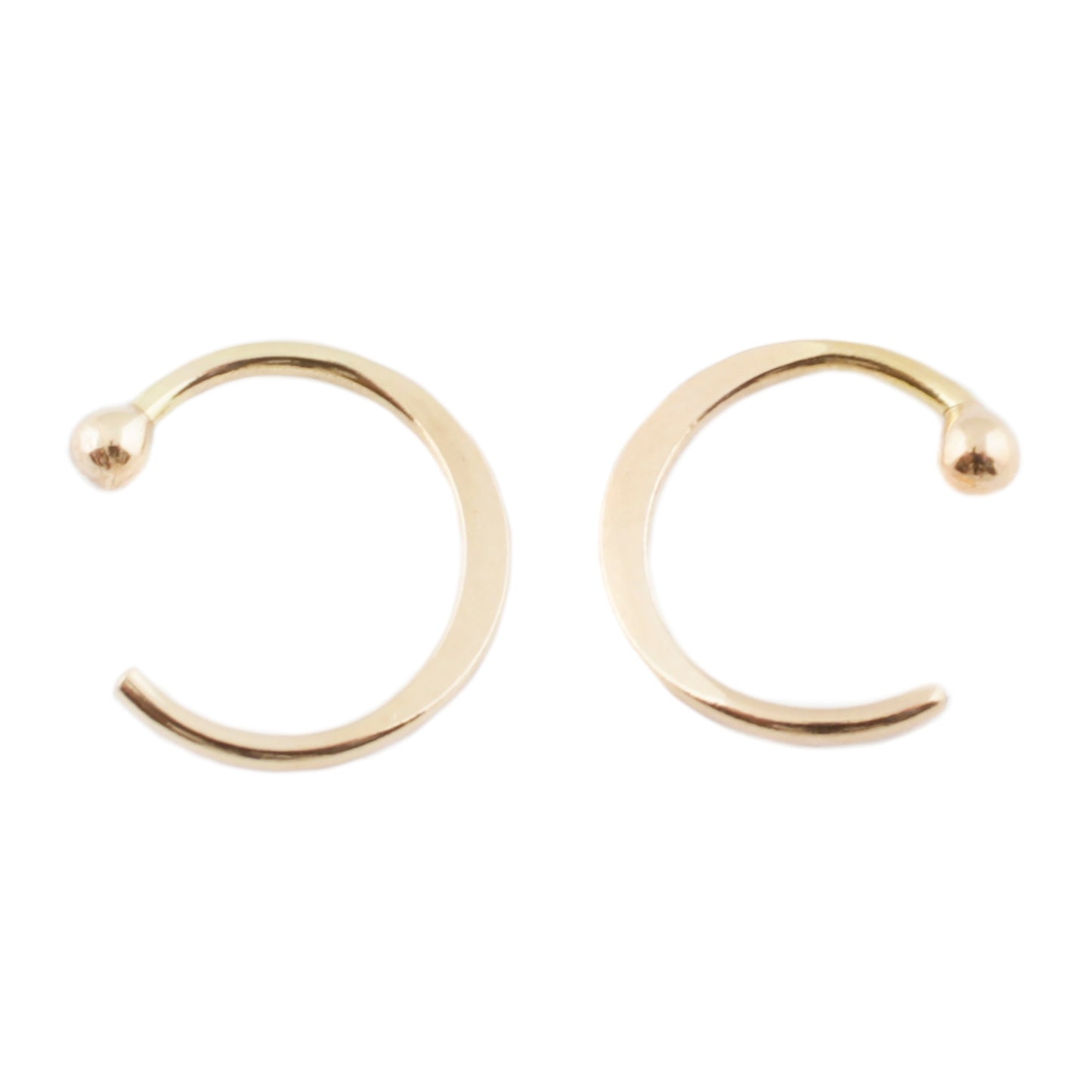 MELISSA JOY MANNING GOLD HUG EARRINGS