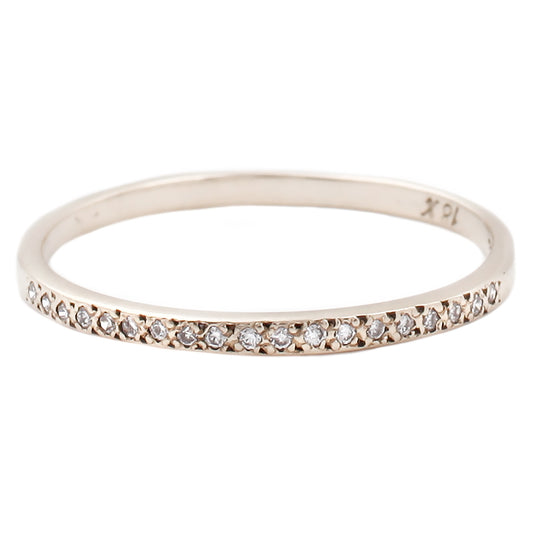 White Gold Diamond Half Eternity Band