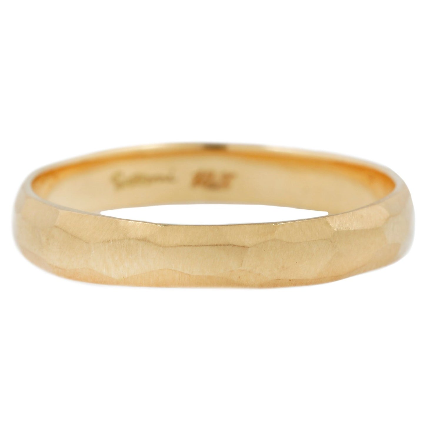 Satomi Kawakita Narrow Round Edge Hammered Band