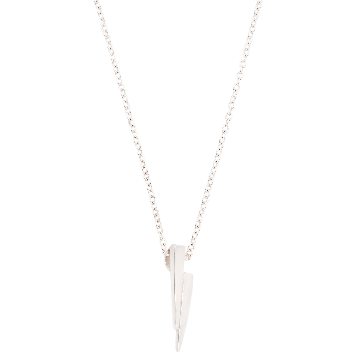 T. Kahres Silver Razor Necklace