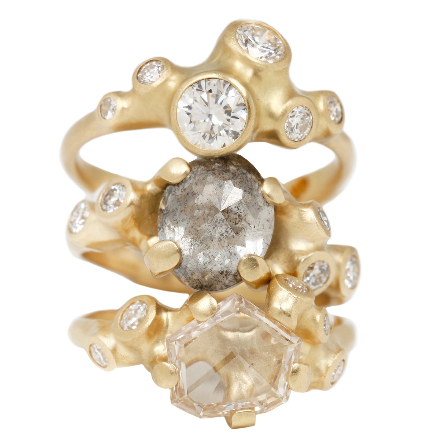 Seven Barnacle Diamond Ring