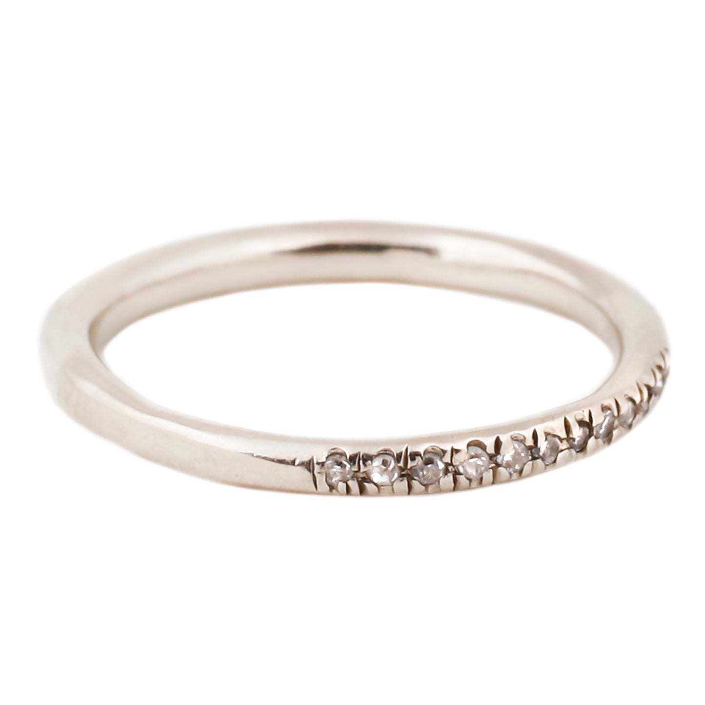 Lauren Wolf White Diamond Half Eternity Band White Gold