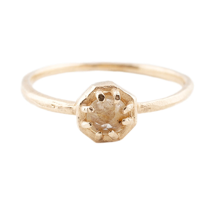 Tiny Rutilated Quartz Ring