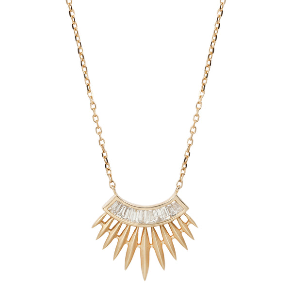 Celine D'Aoust Rising Sun Diamond Necklace