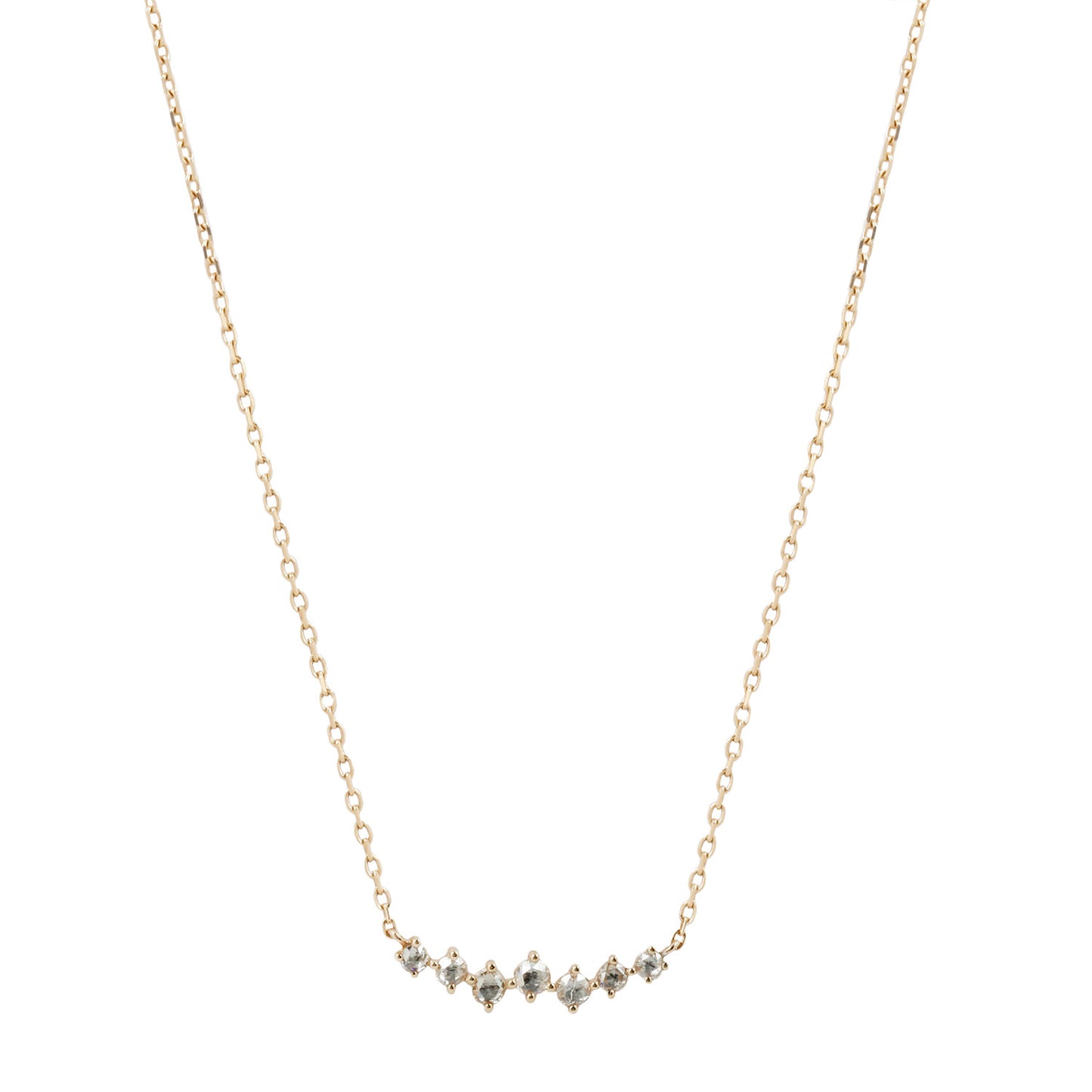 Twisted Rose Cut Diamonds Necklace