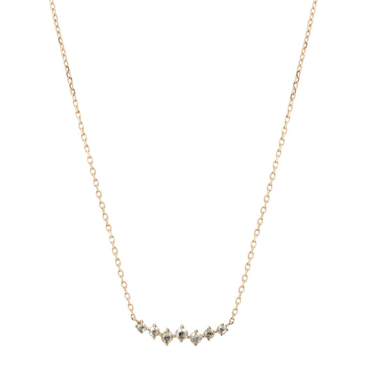 Twisted Rose Cut Diamonds Necklace