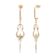 Celine D'Aoust Triangle Diamond Mandala Earrings 1
