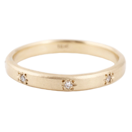 Sarah Swell Gold Starry Sky Band Ring