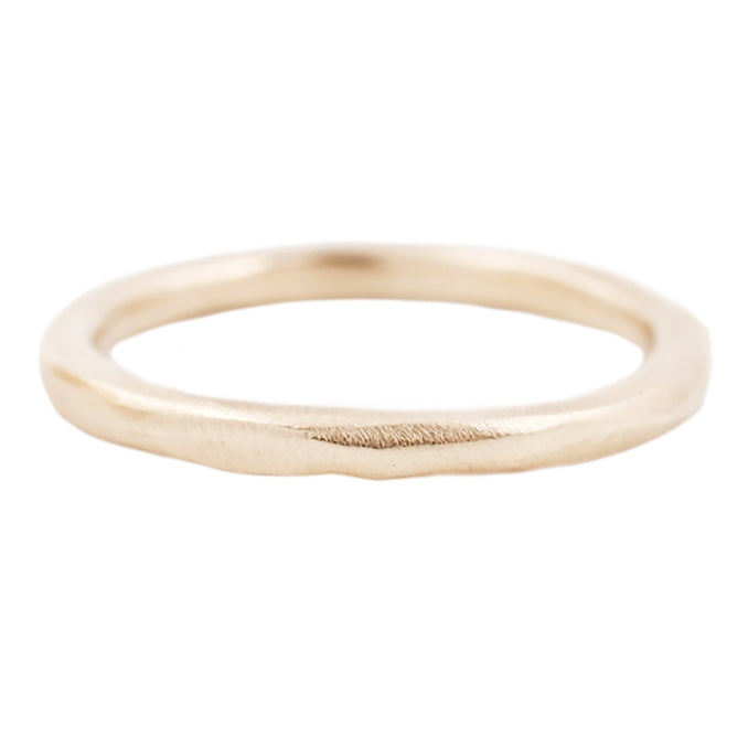 Lauren Wolf Yellow Gold Thin Men's Band