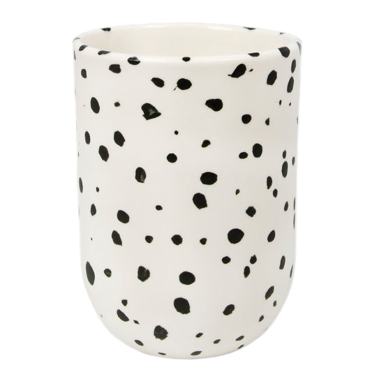 White Speckled Tall Cup