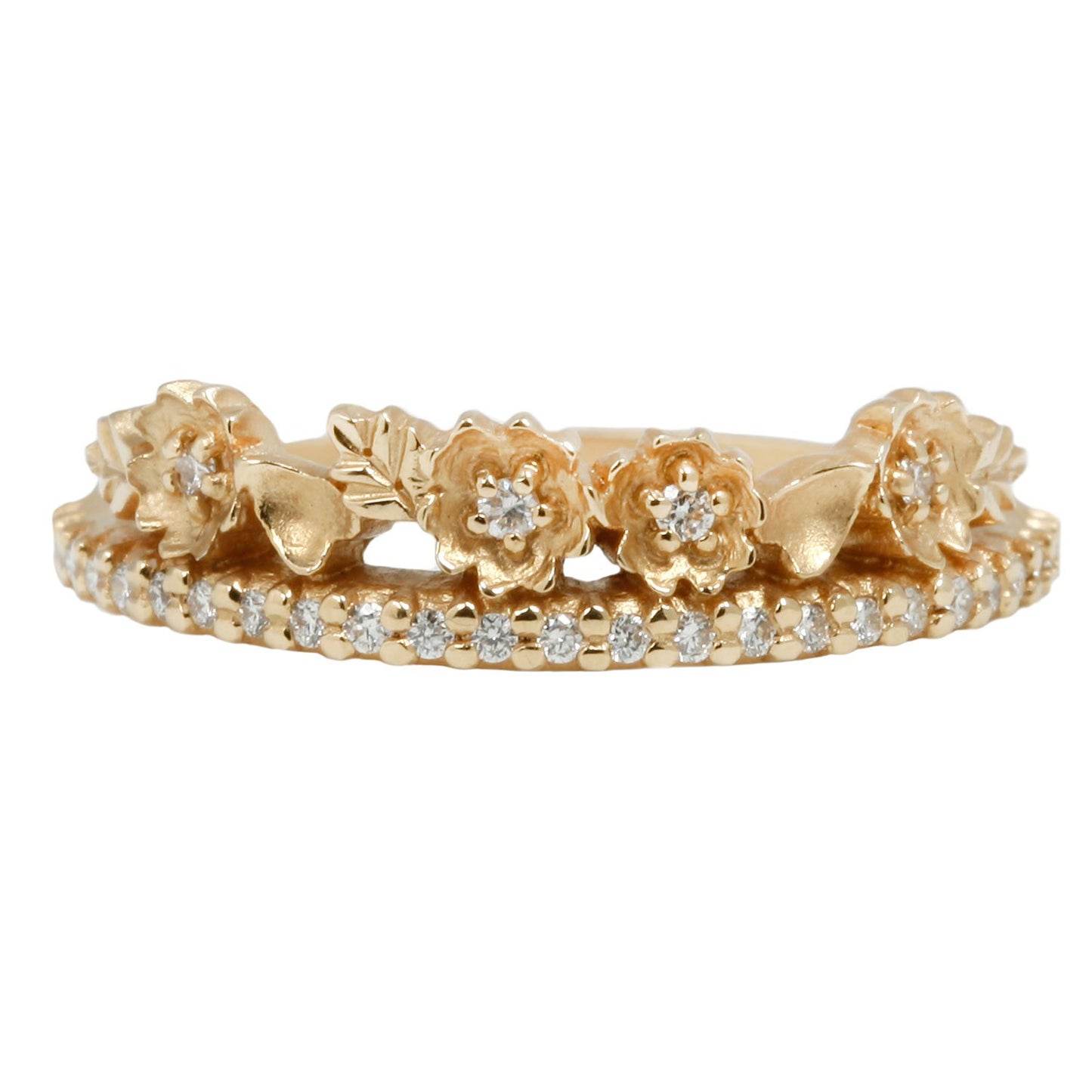 Megan Thorne Diamond Floral Tiara Ring