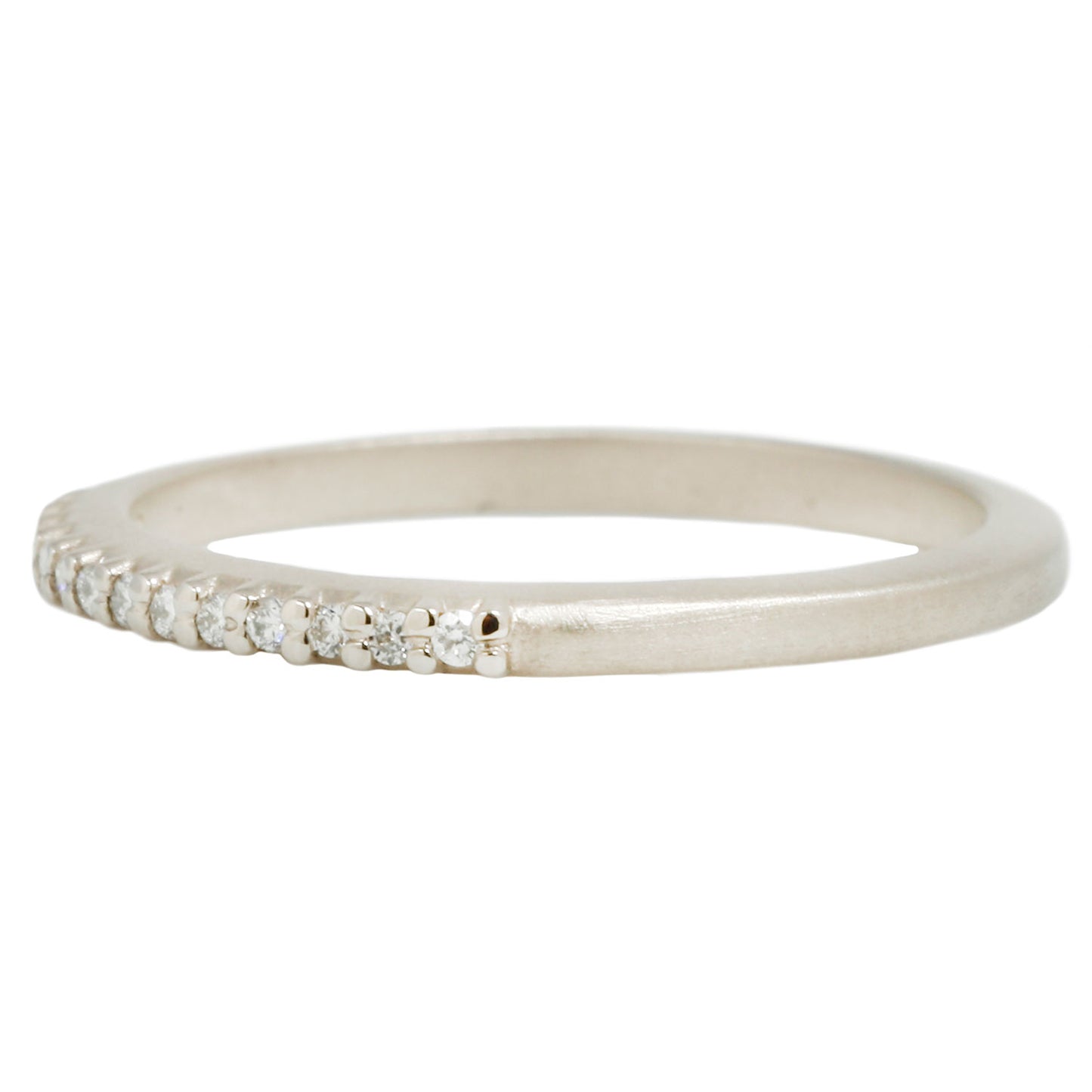 Slender Pavé Diamond Band