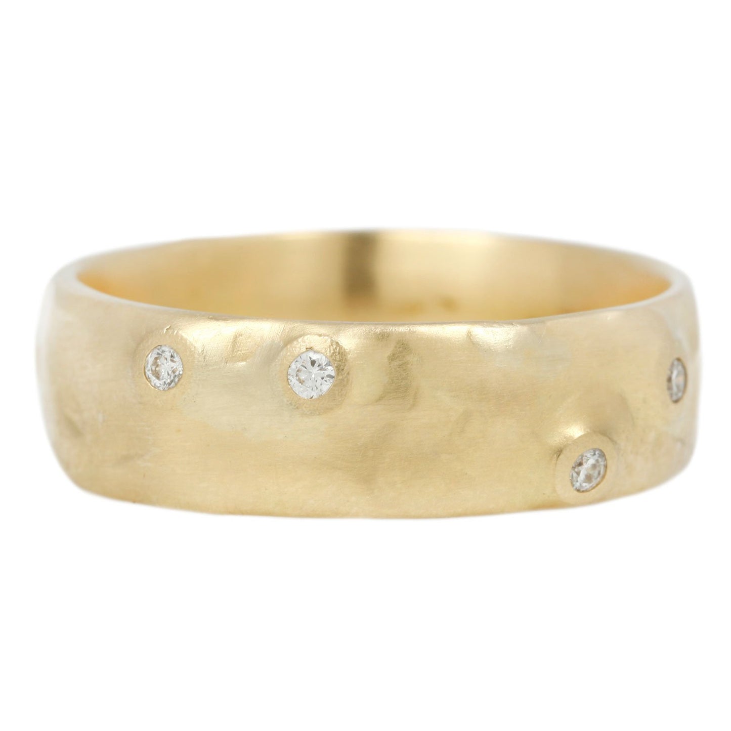 Johnny Ninos Wide Organic Diamond Band