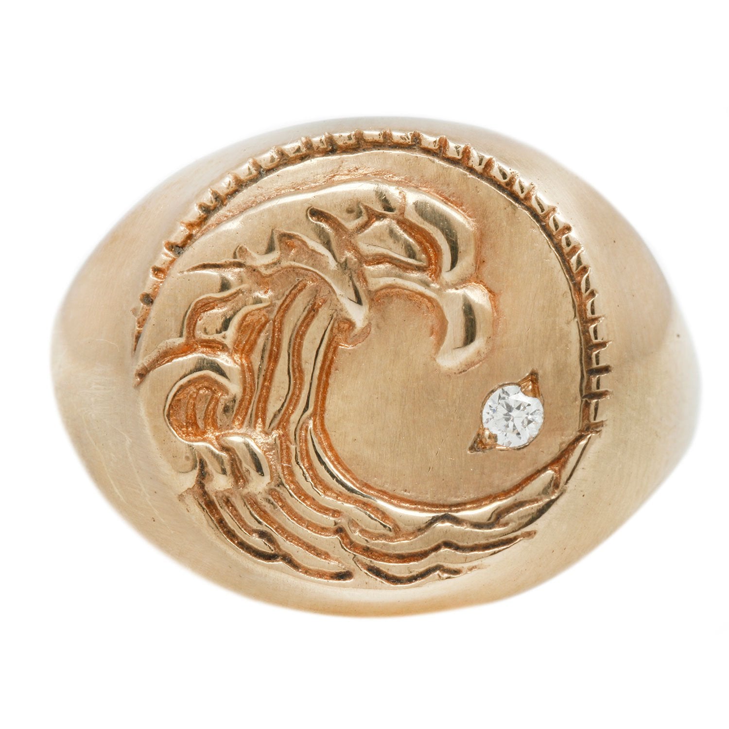 Zodiac Signet Ring Aquarius 6.75 Susan Highsmith