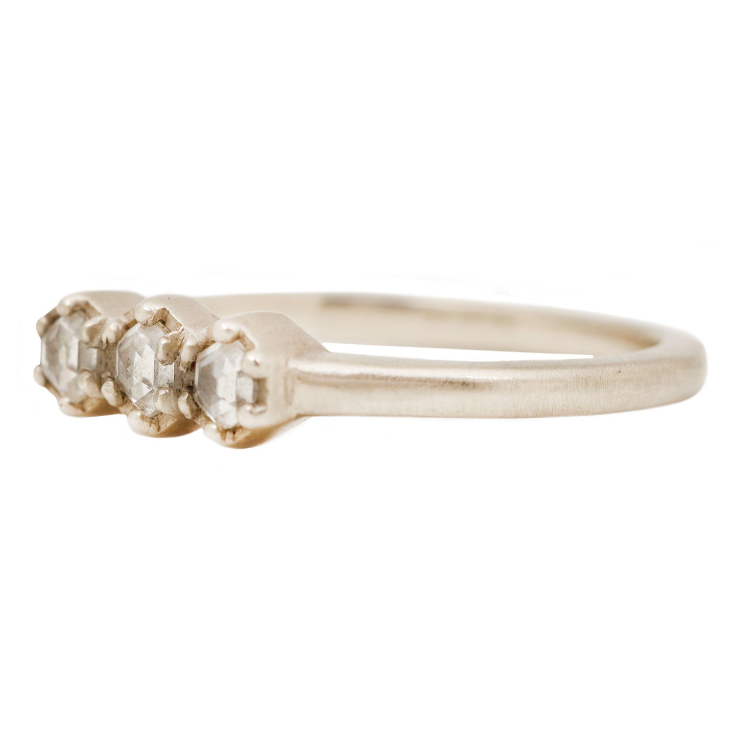 Triple Hex Diamond Ring