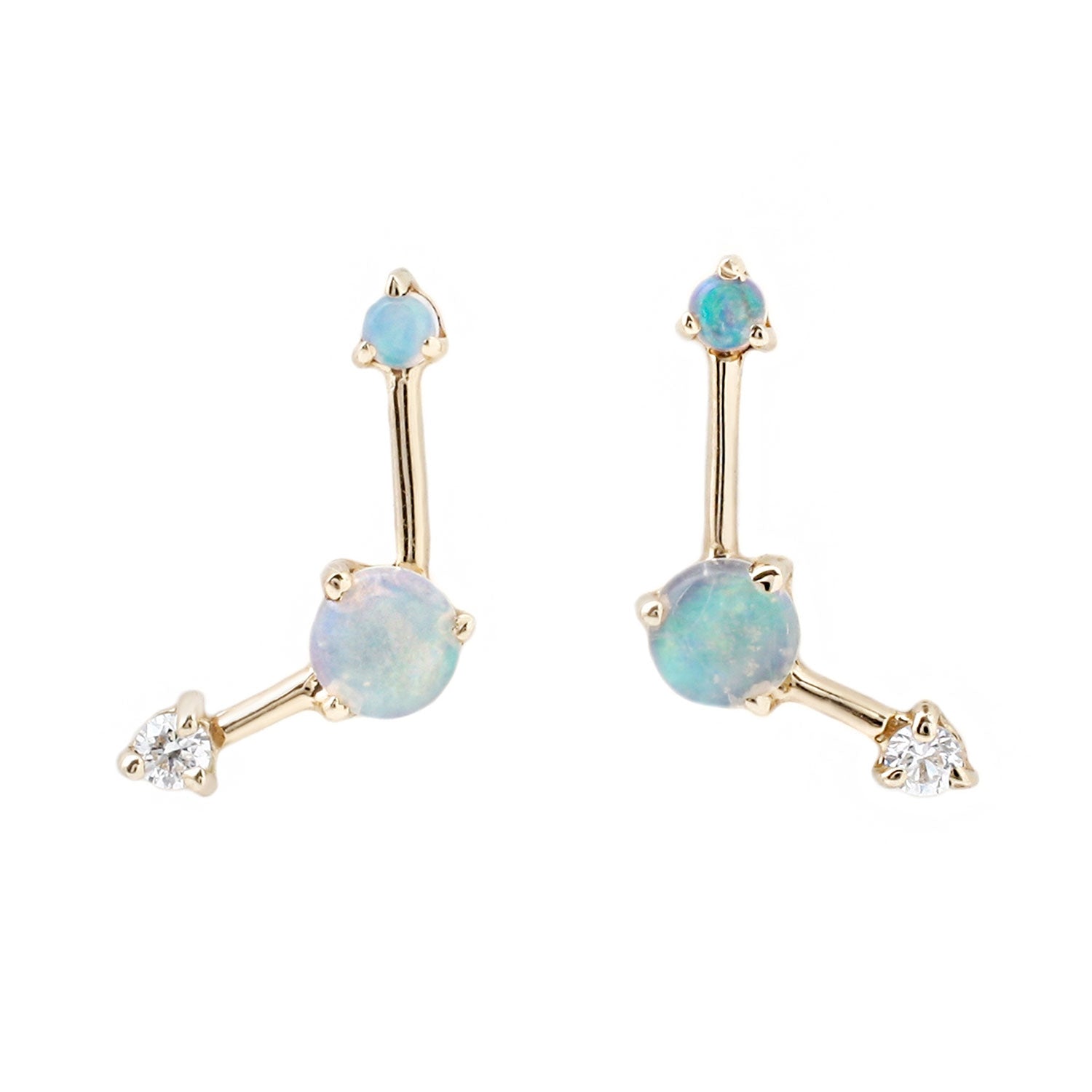 Three Step Point Earrings – ESQUELETO