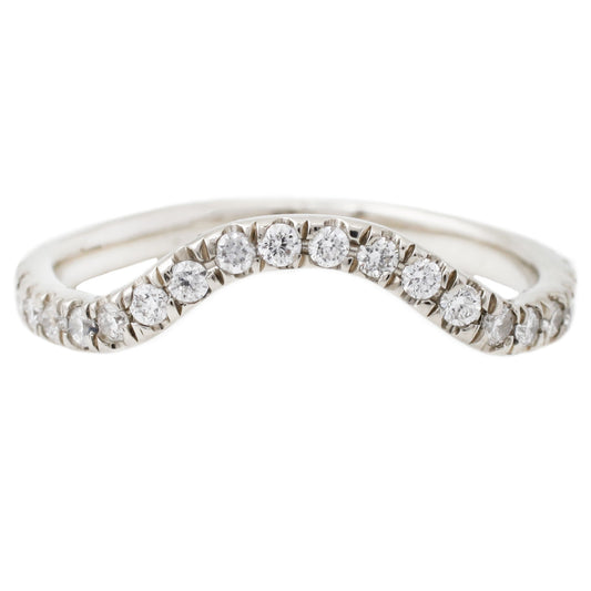 White Gold White Diamond Nesting Band