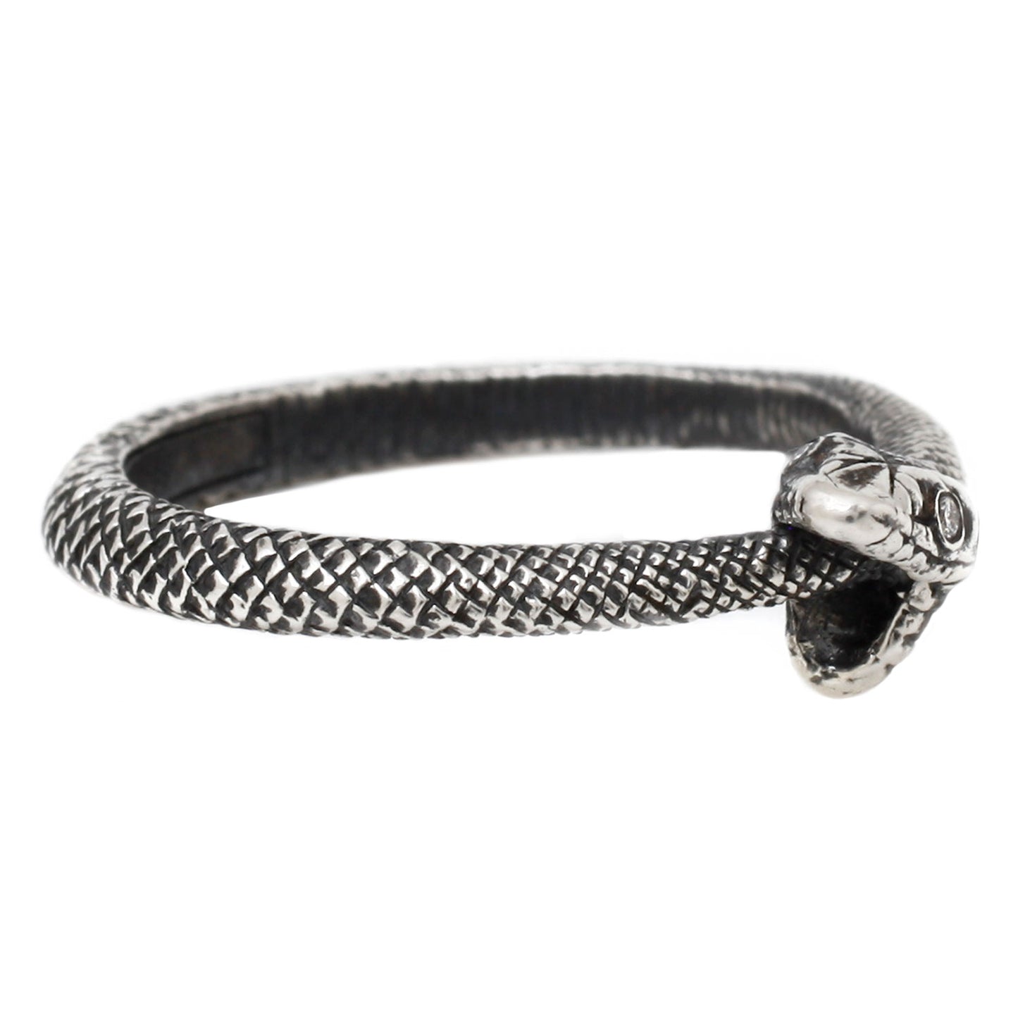 Silver Ouroboros Snake Ring