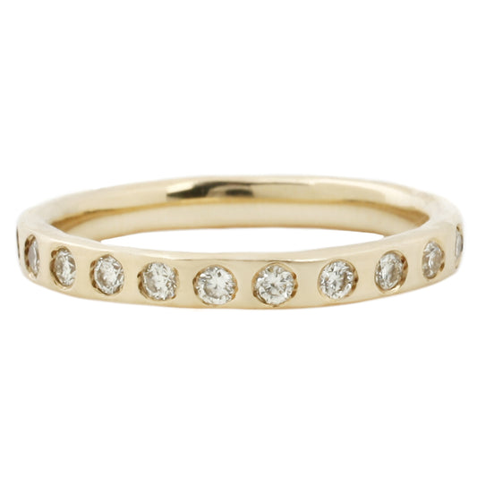 Lauren Wolf Canary Diamond Eternity Band Yellow Gold