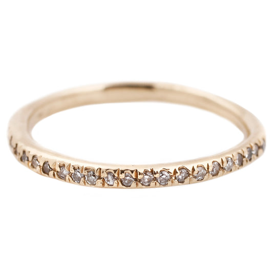 Lauren Wolf Yellow Gold White Diamond Eternity Band